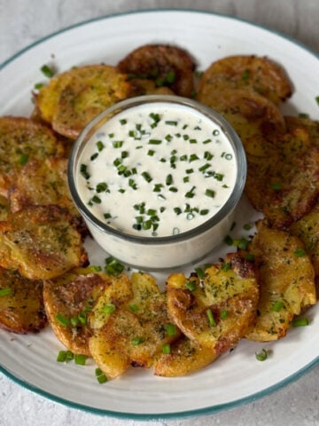 smashed potatoes