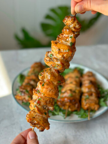 Juicy Bang Bang Chicken Skewers Recipe (Easy) - Maja's Recipes