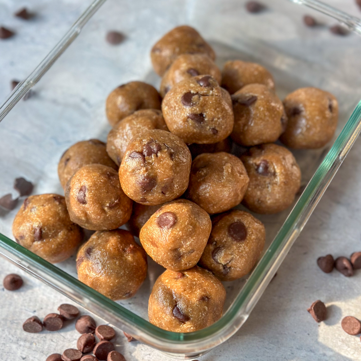 Chocolate Peanut Butter Cookie Dough Bites