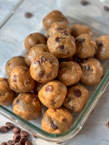 Chocolate Peanut Butter Cookie Dough Bites
