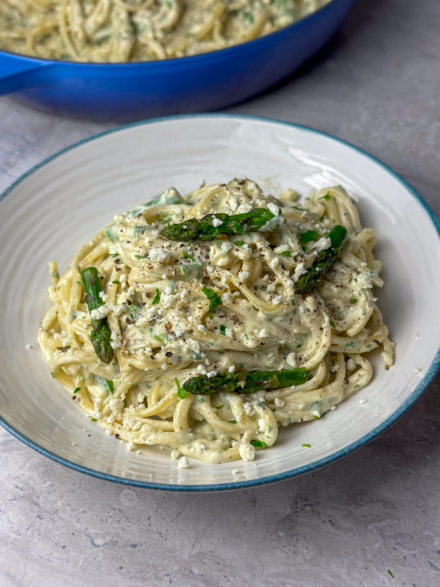 creamy lemon feta pasta