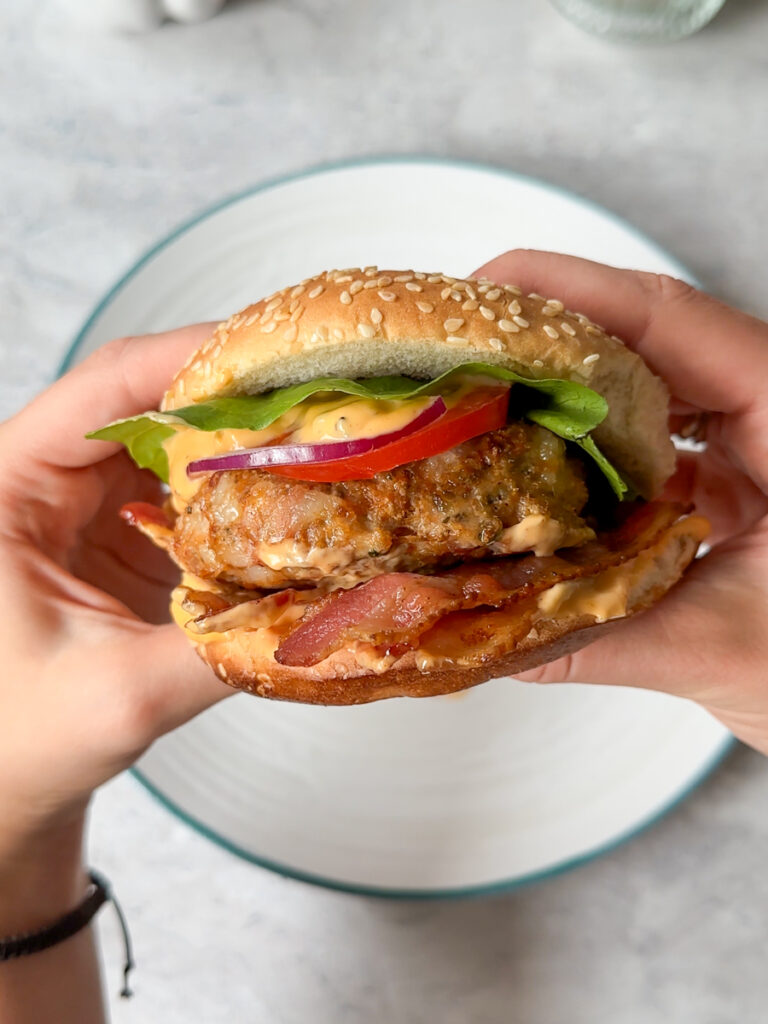 BLT BAKED CHICKEN BURGER