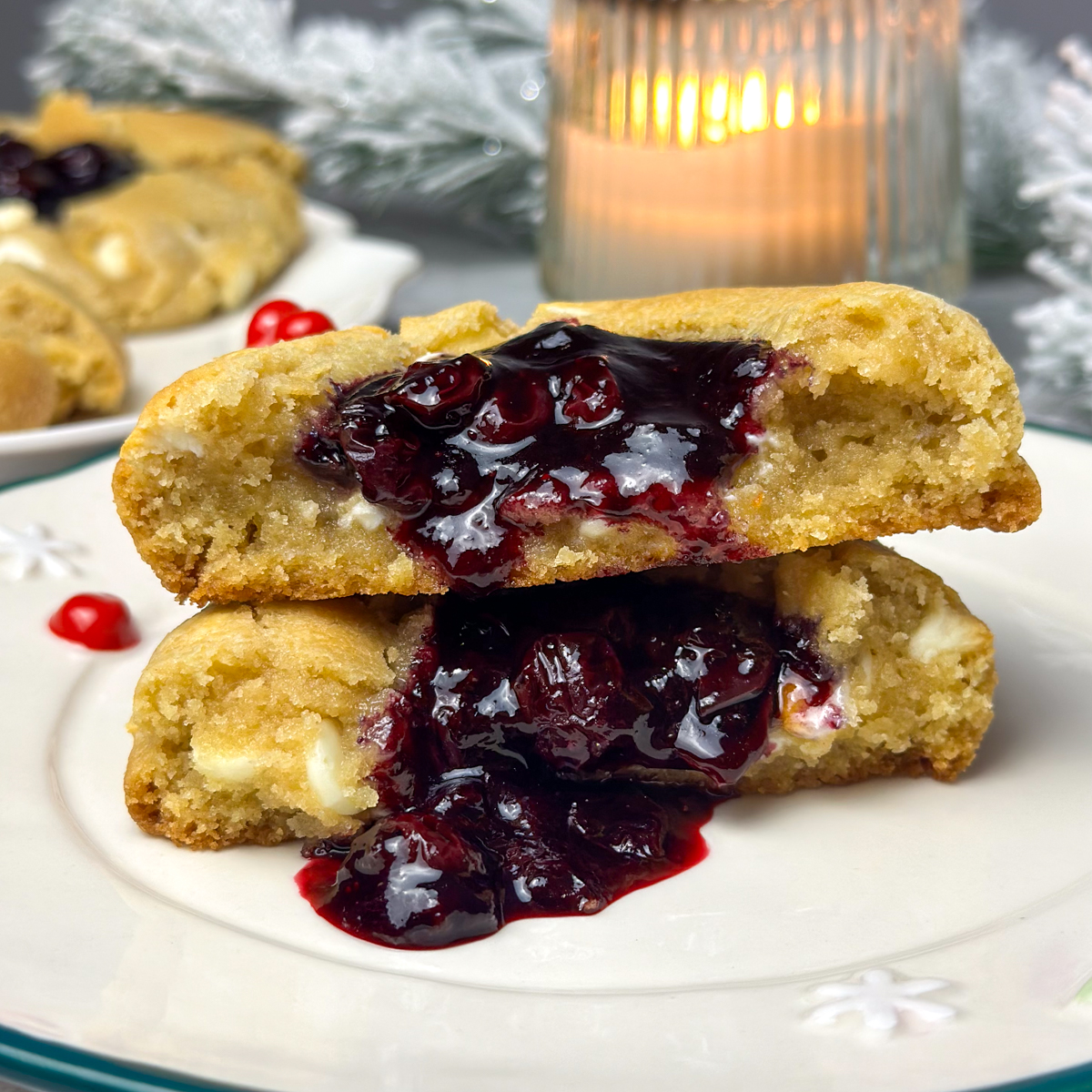 blueberry cheesecake cookies