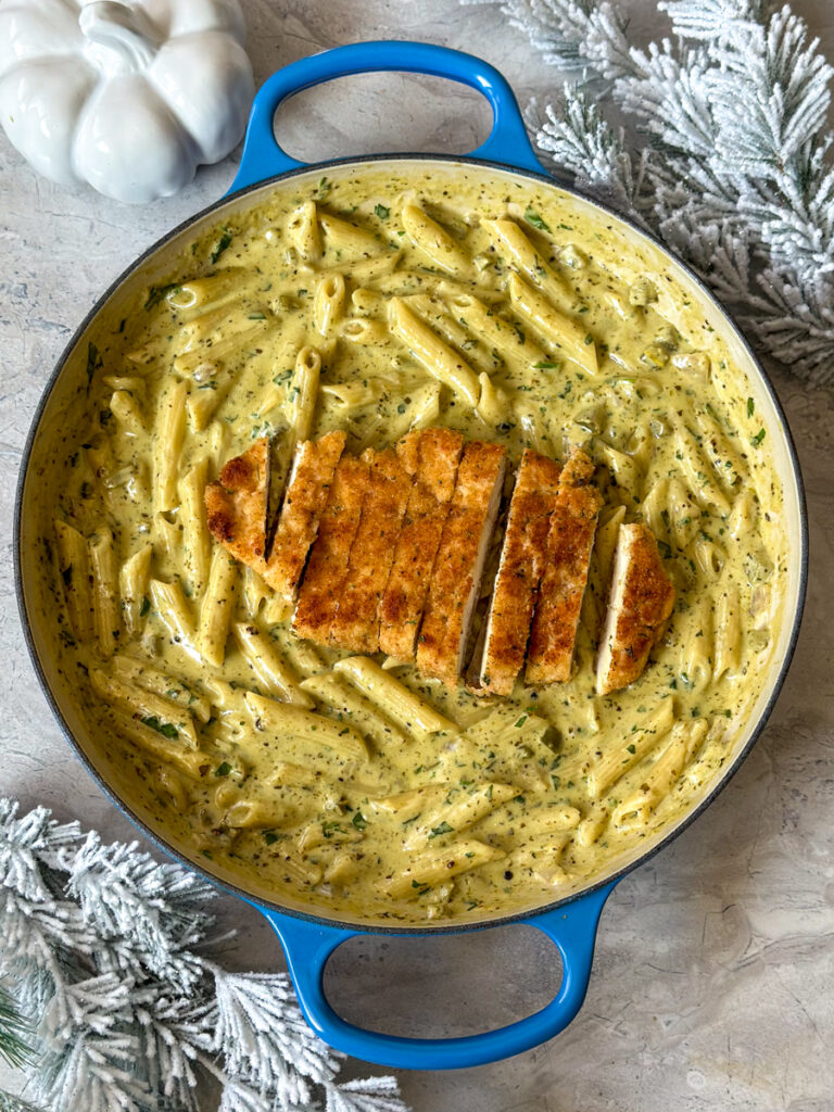 creamy pesto sauce pasta