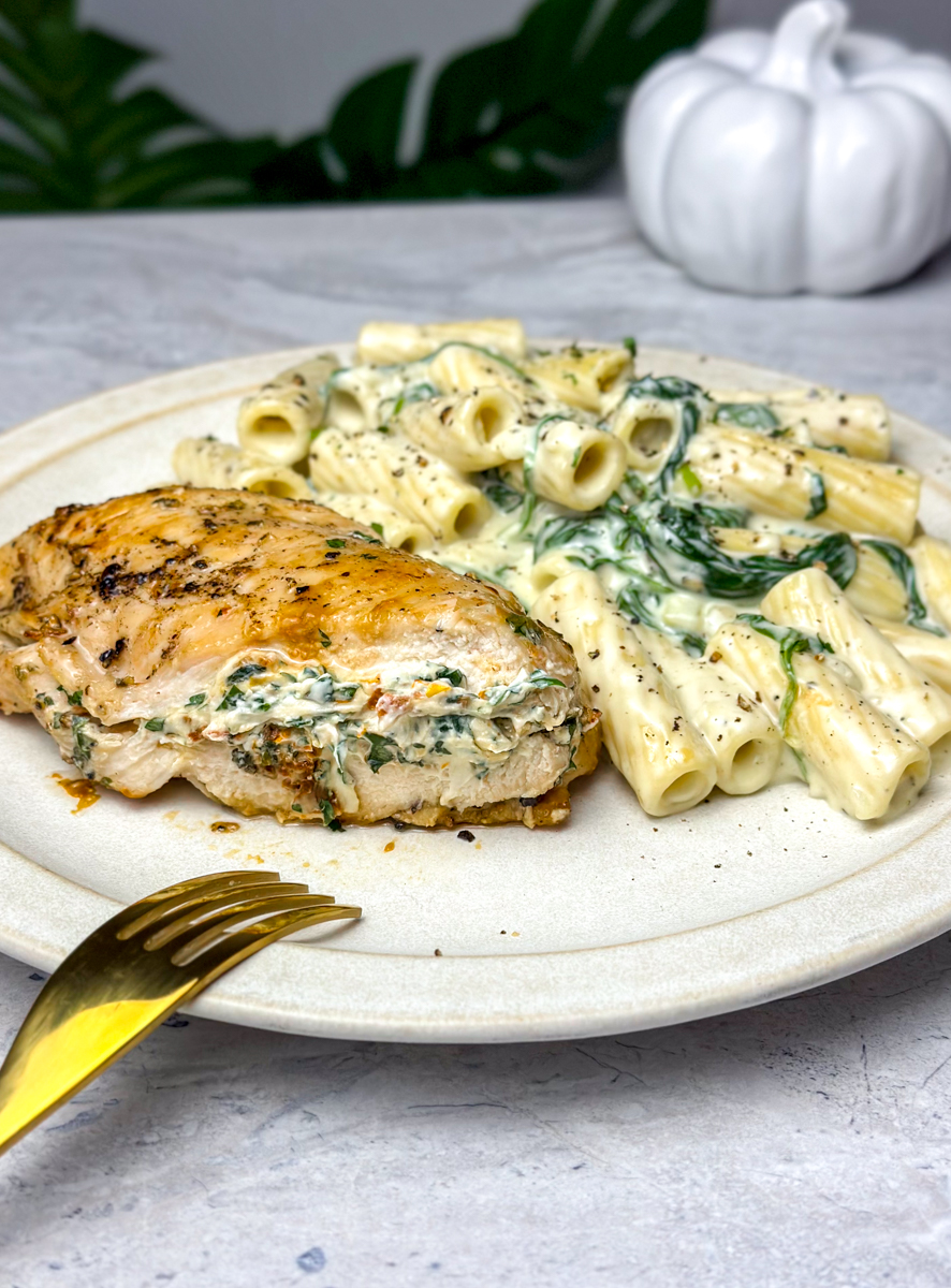 creamy stuffed chicken