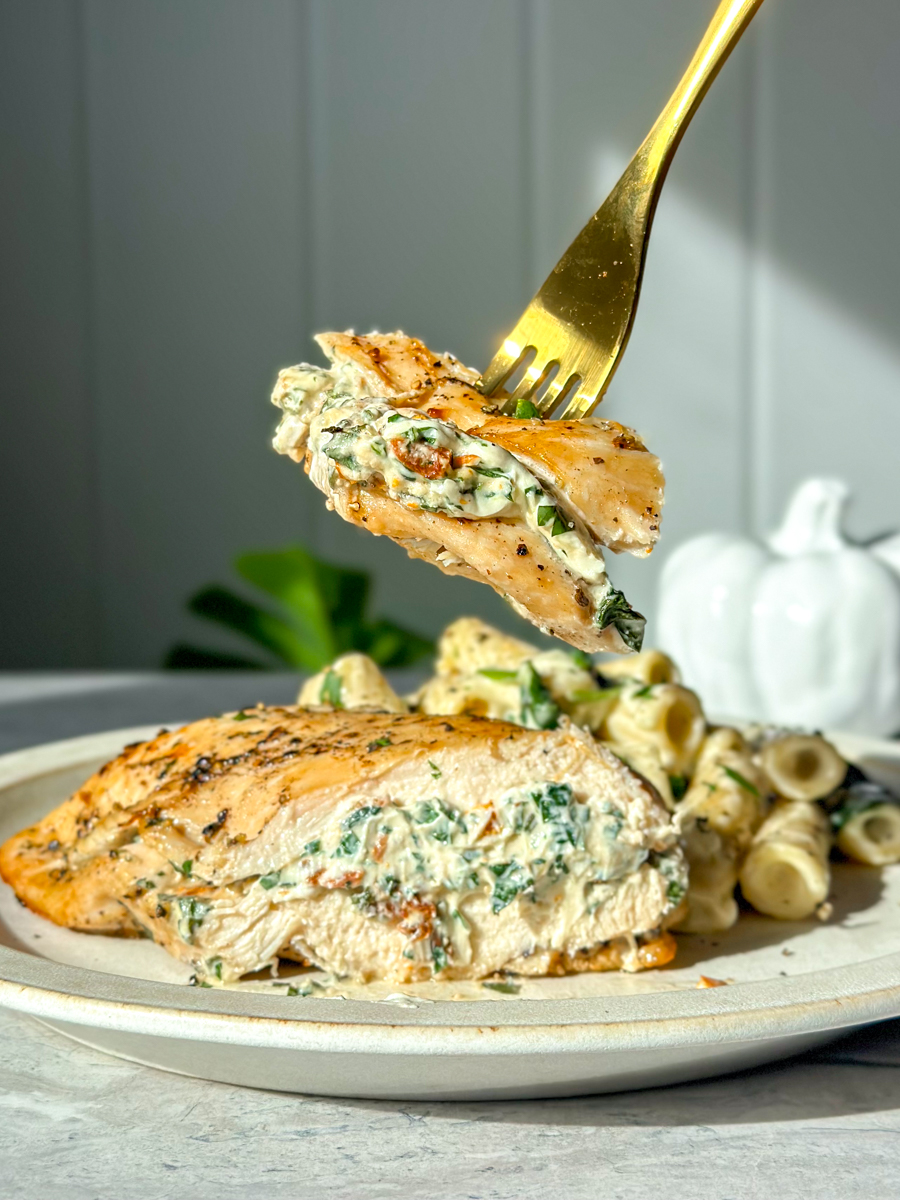 creamy stuffed chicken