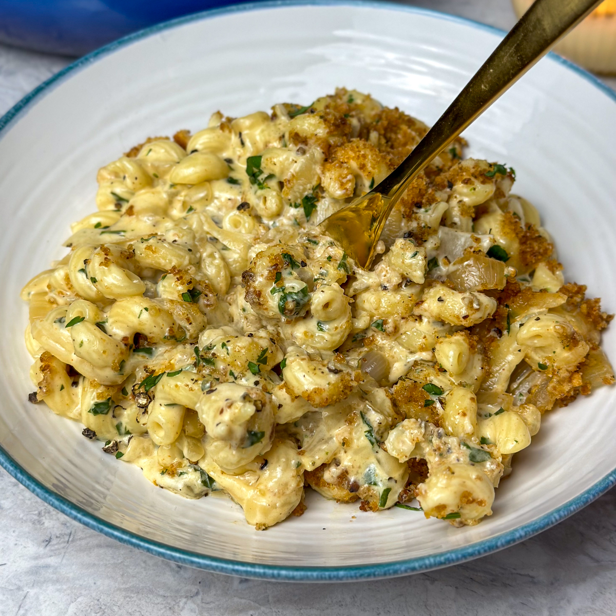 french onion soup pasta