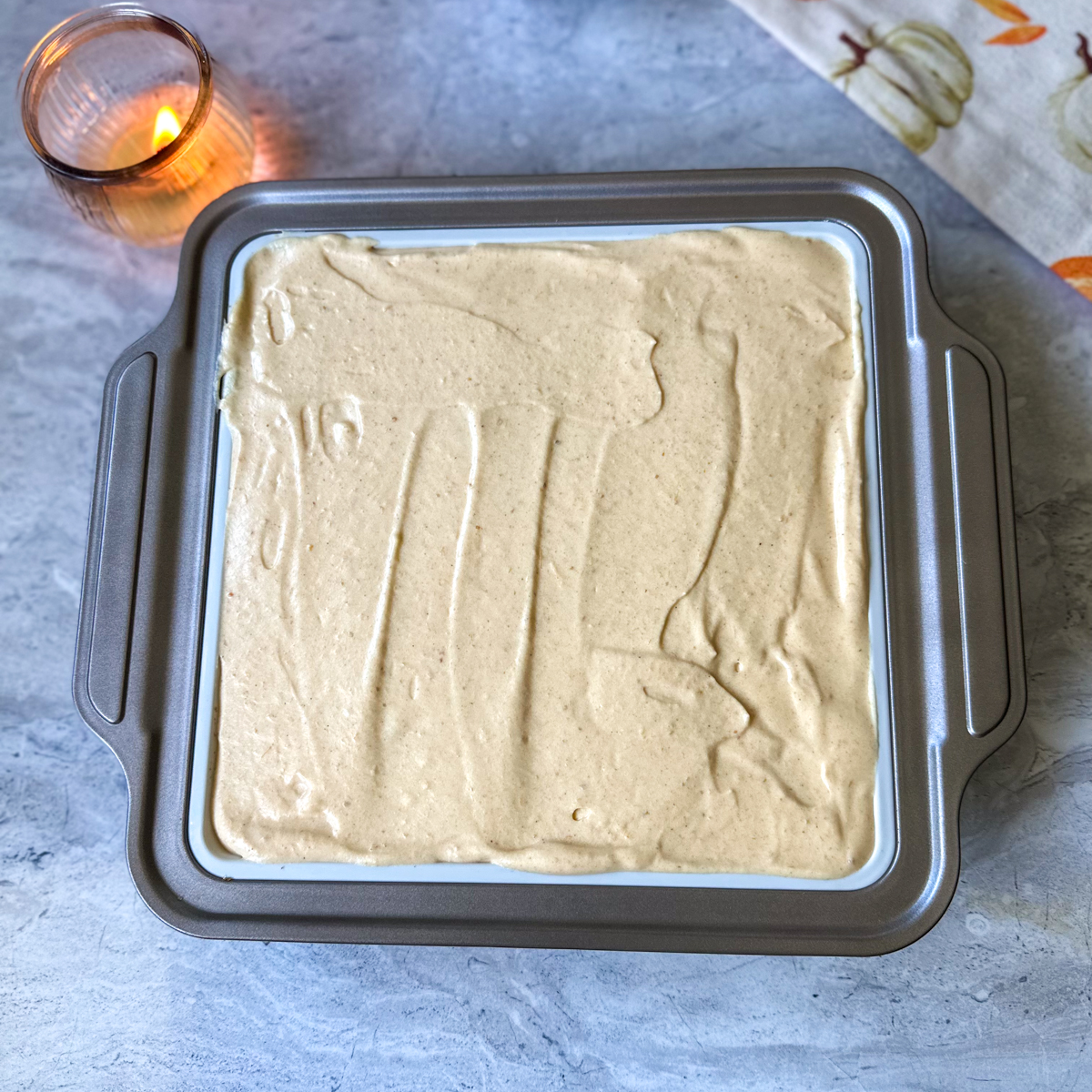 Layer the cheesecake filling