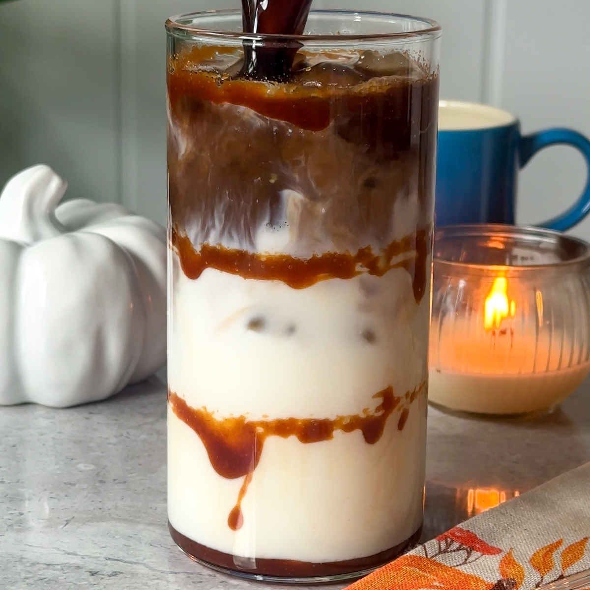 Finally add in the espresso & mix well.