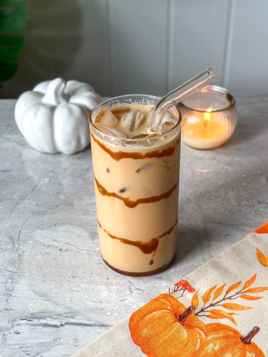 salted caramel iced coffee