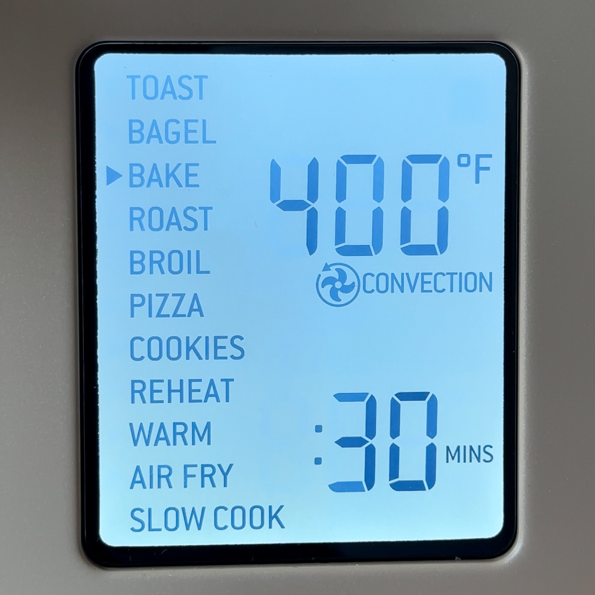 Bake at 400F for 30 minutes.