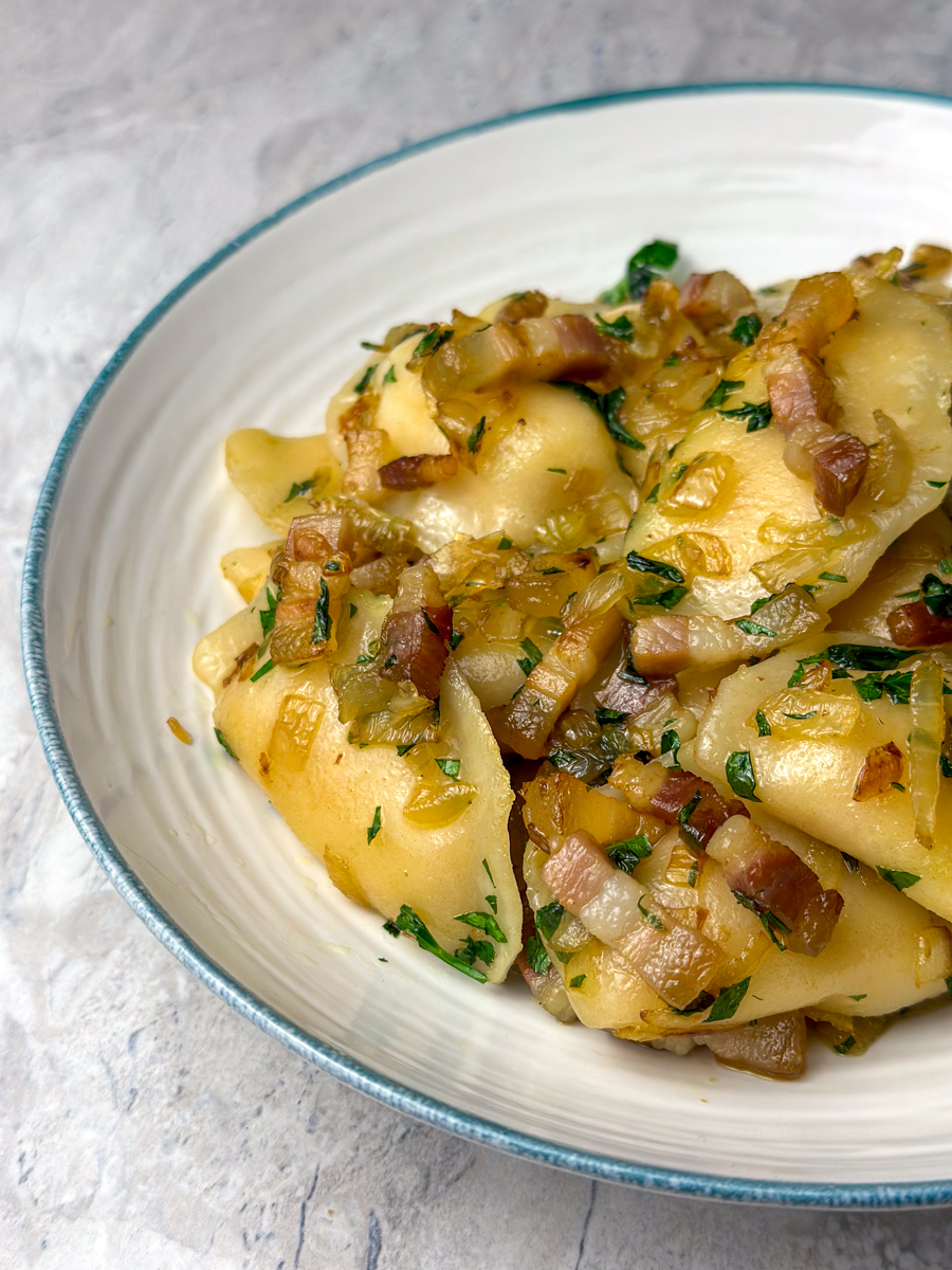 Crispy Bacon & Onion Perogies-1
