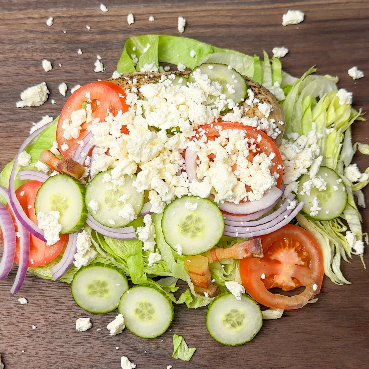 Add all ingredients to a cutting board!