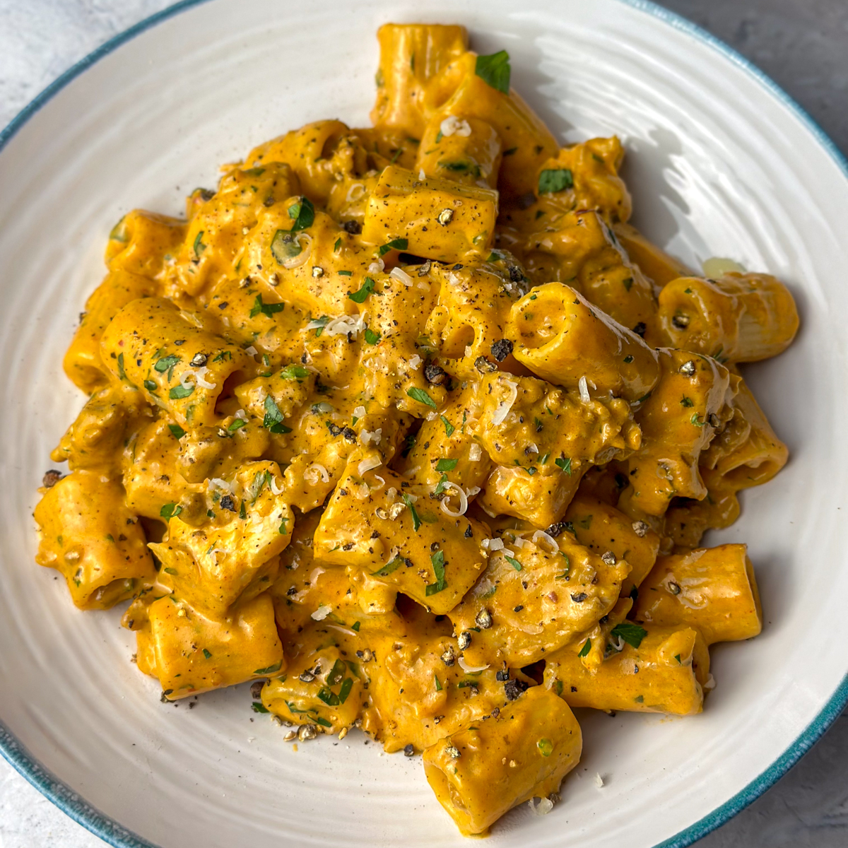 creamy chorizo chicken pasta