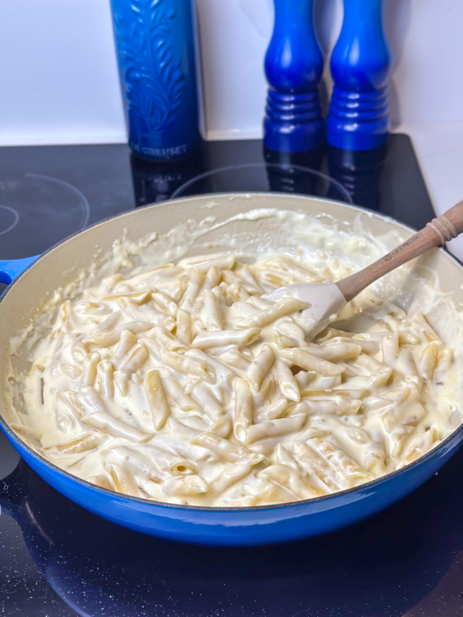 creamy garlic penne