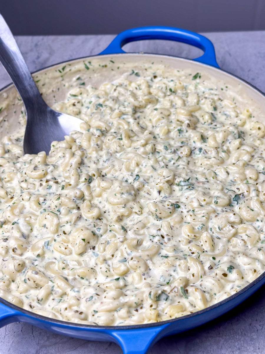 creamy pesto mac