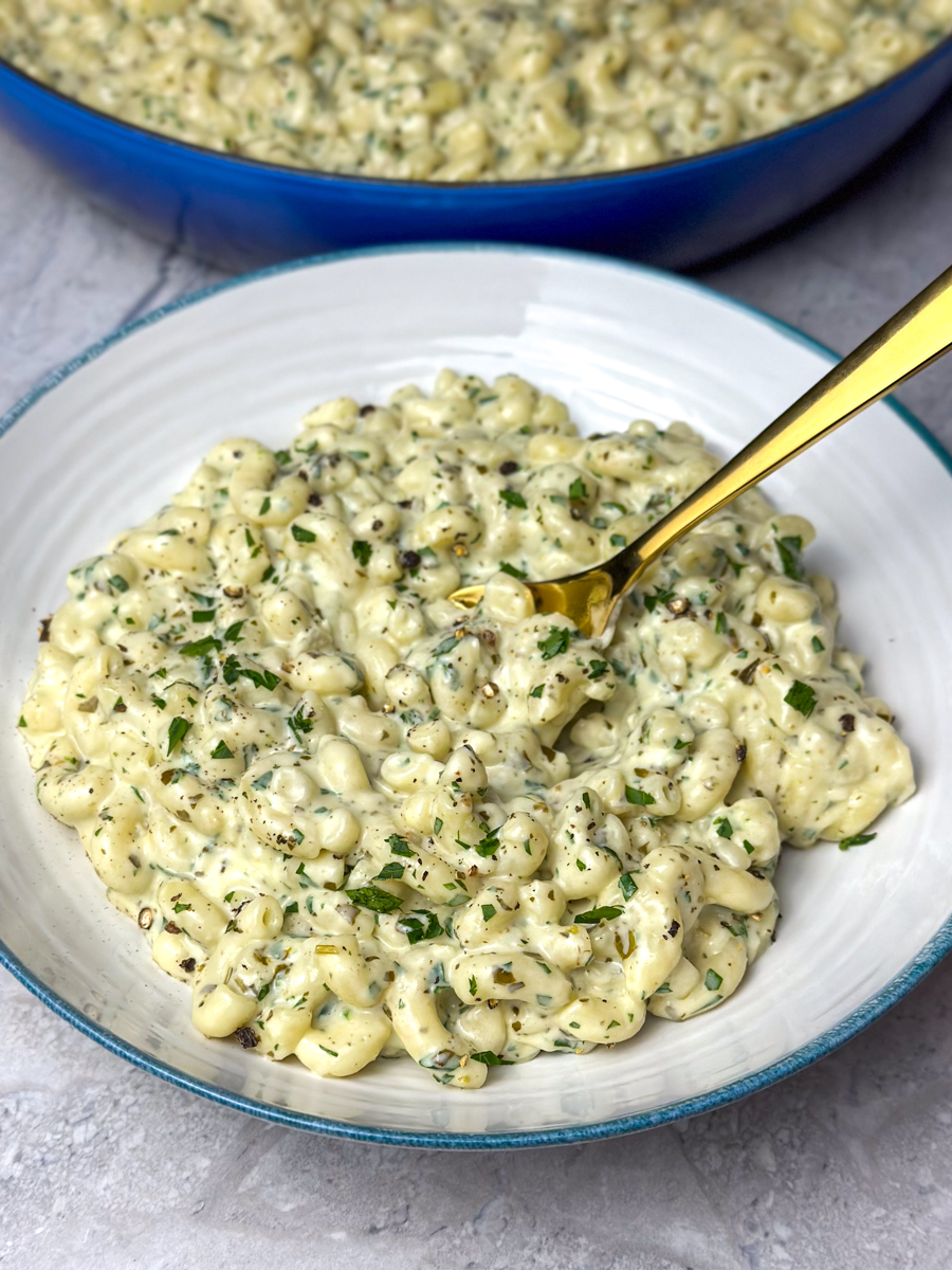creamy pesto mac