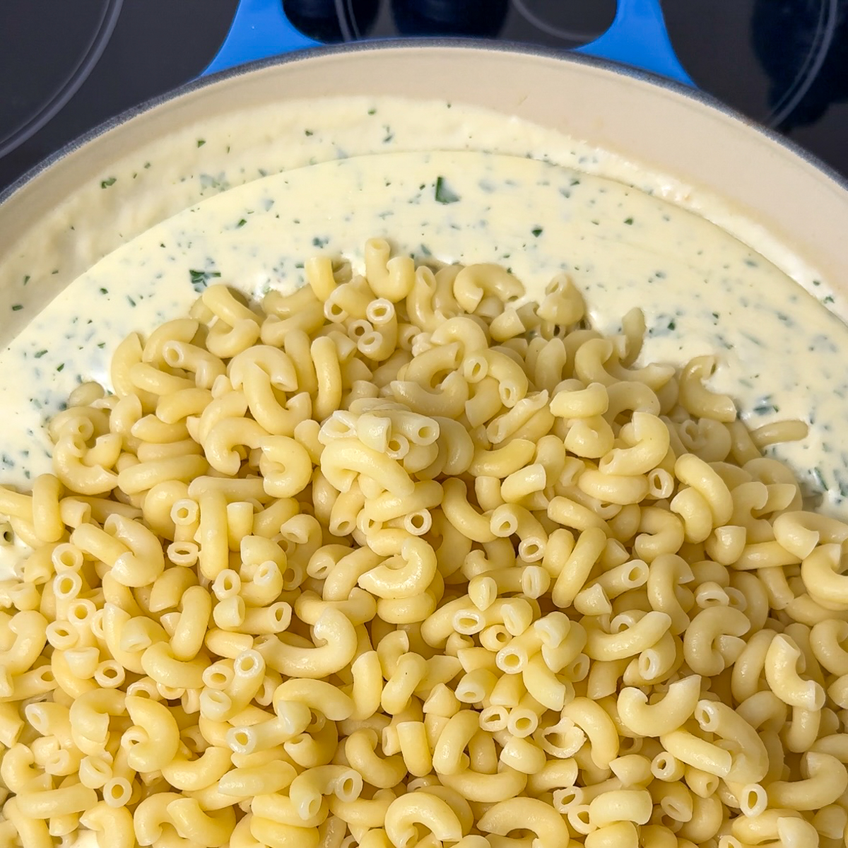 Throw in the aldente macaroni & spices!