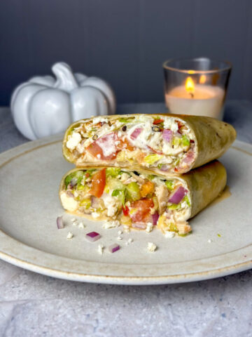 Chopped Greek Chicken Wrap
