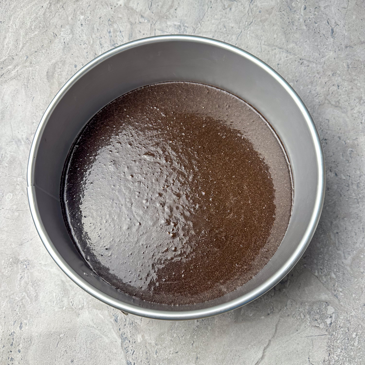 Transfer to a cake tin!