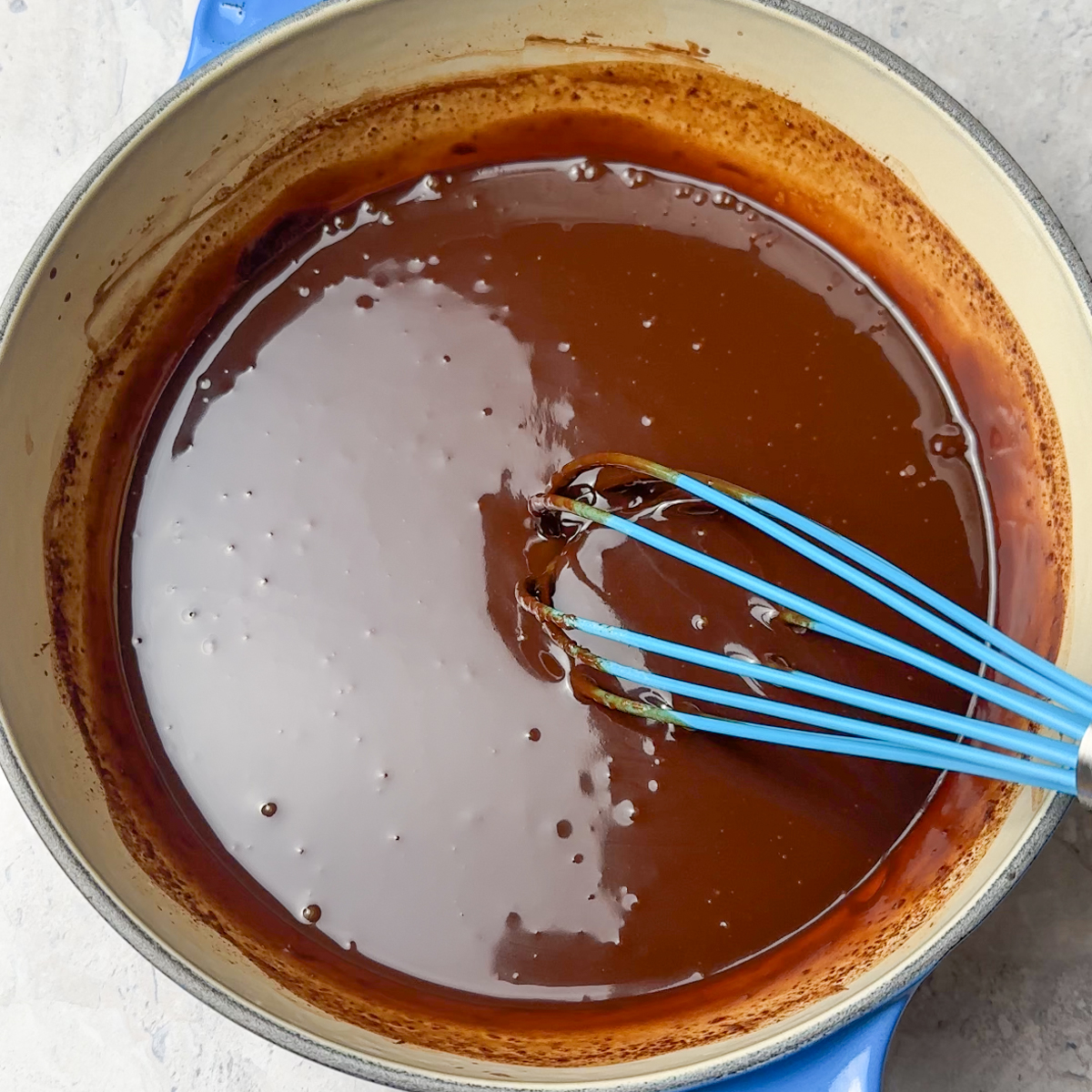 Make the chocolate ganache topping!