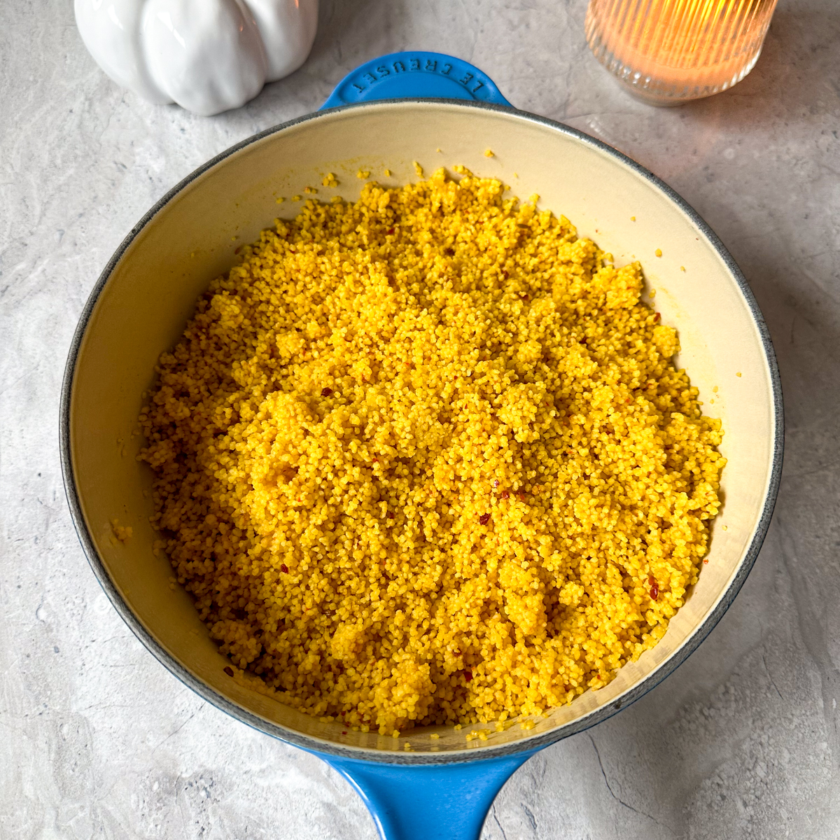 Cover for 9 minutes & then fluff up with a fork!