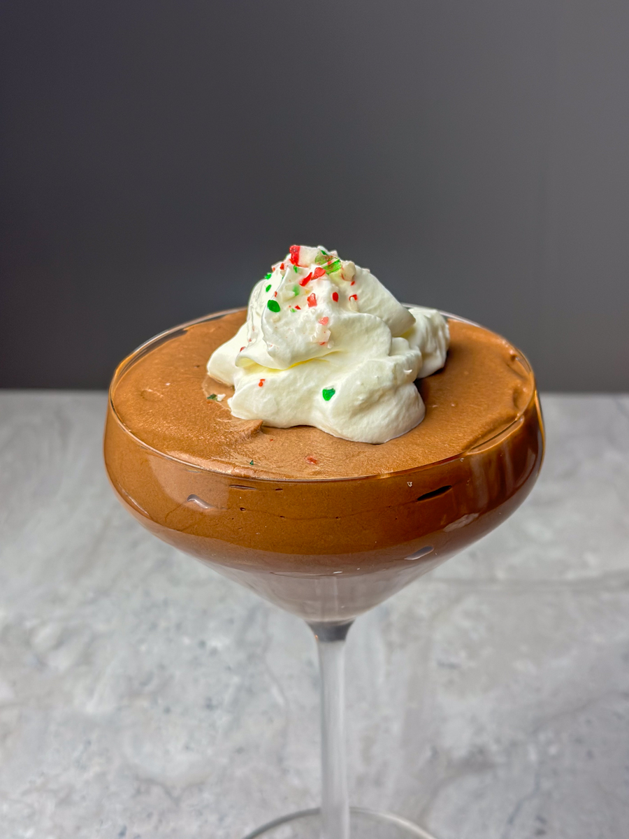 3 ingredients chocolate mousse