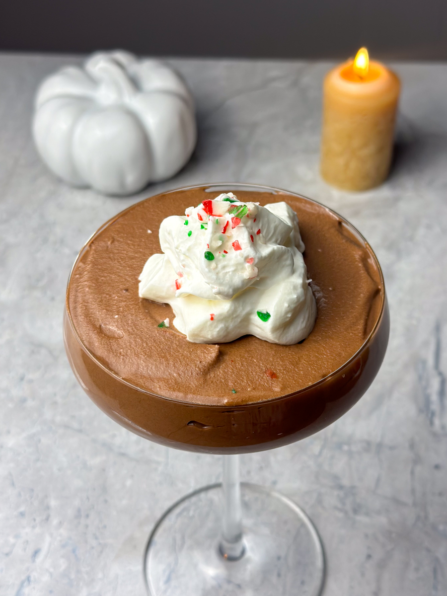 3 ingredients chocolate mousse