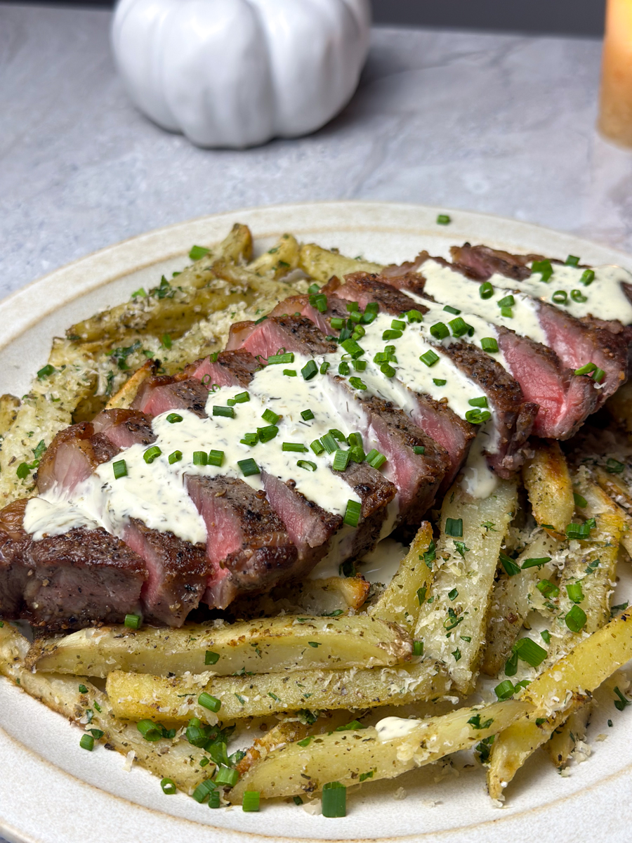 garlic parmesan steak fries