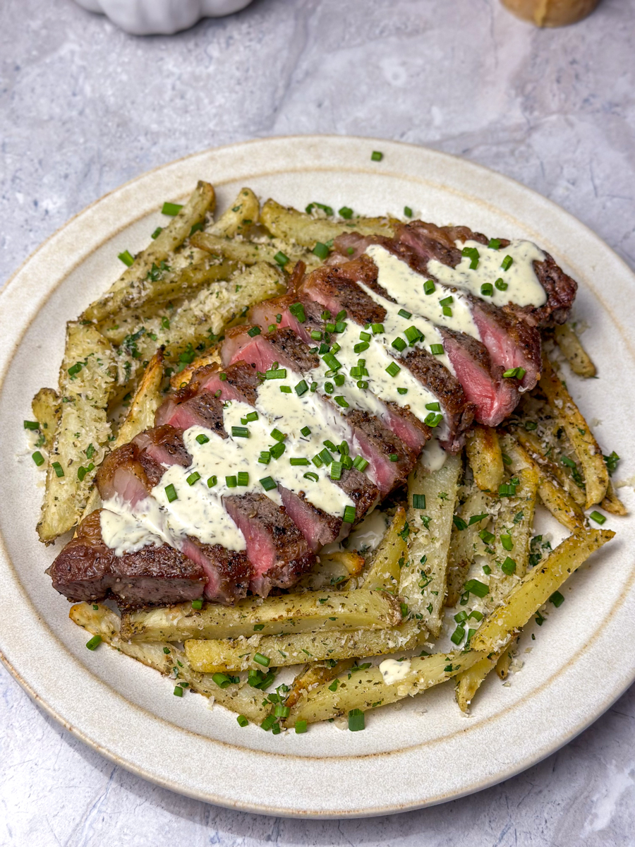 garlic parmesan steak fries