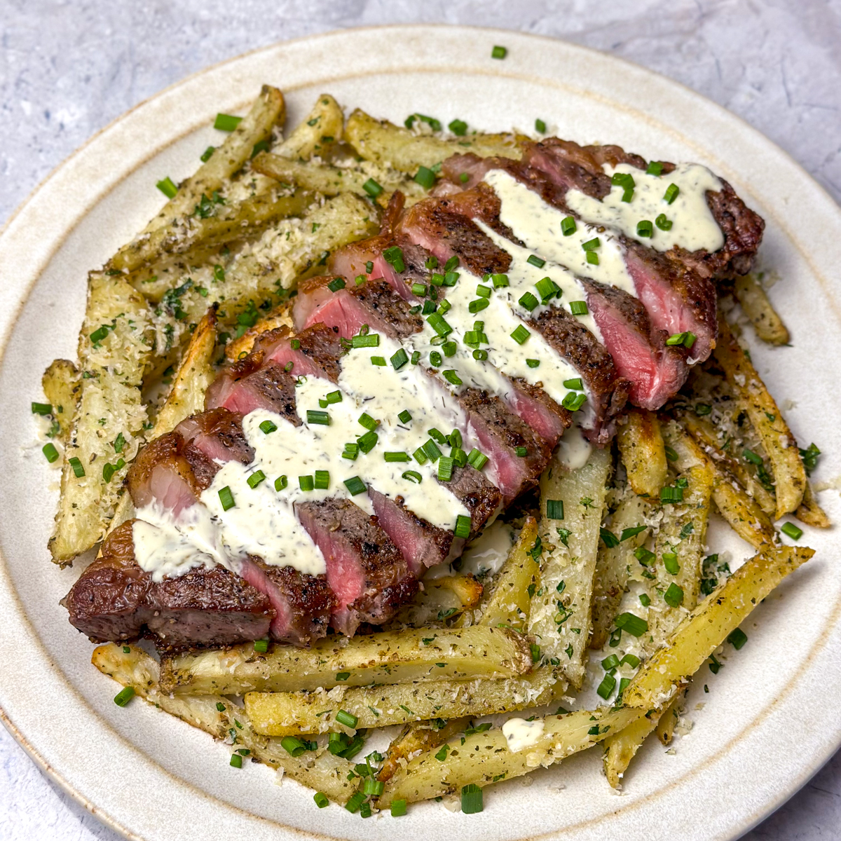 garlic parmesan steak fries