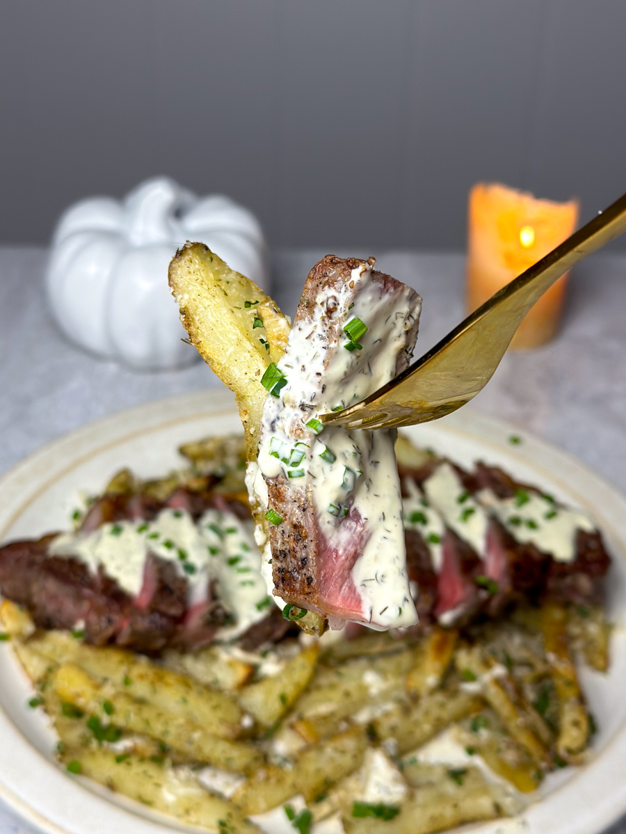 garlic parmesan steak fries