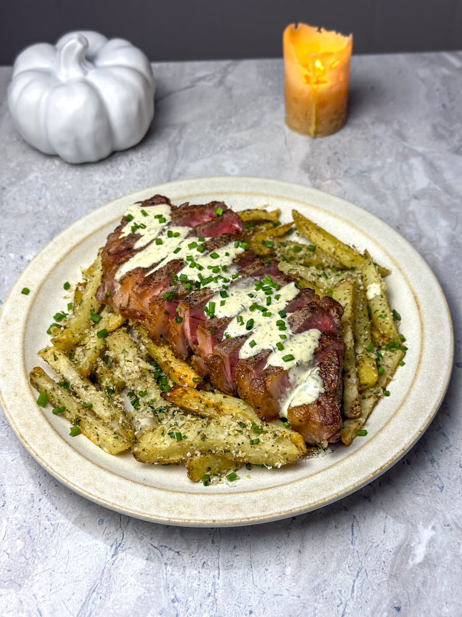 garlic parmesan steak fries