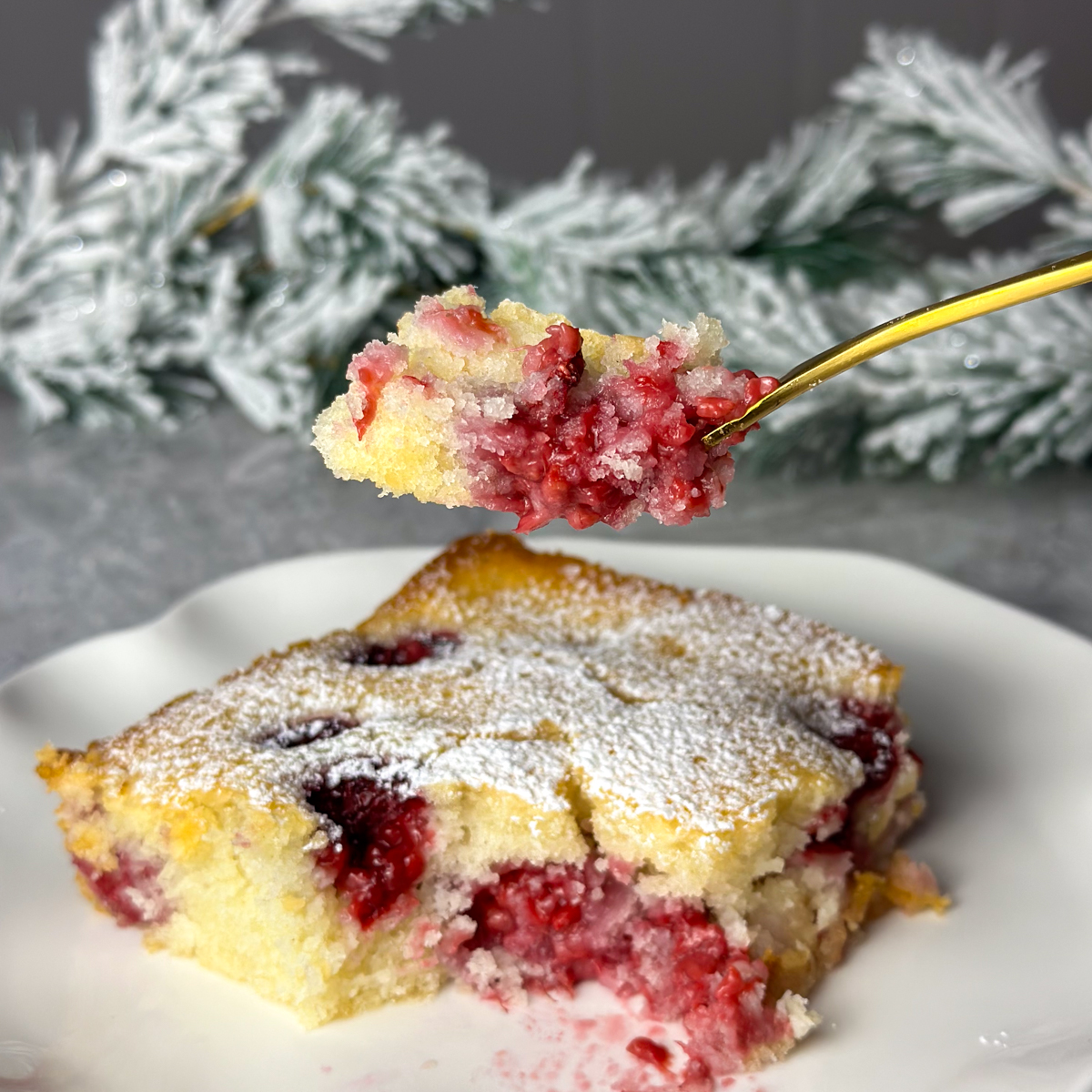 raspberry sheet pan cake