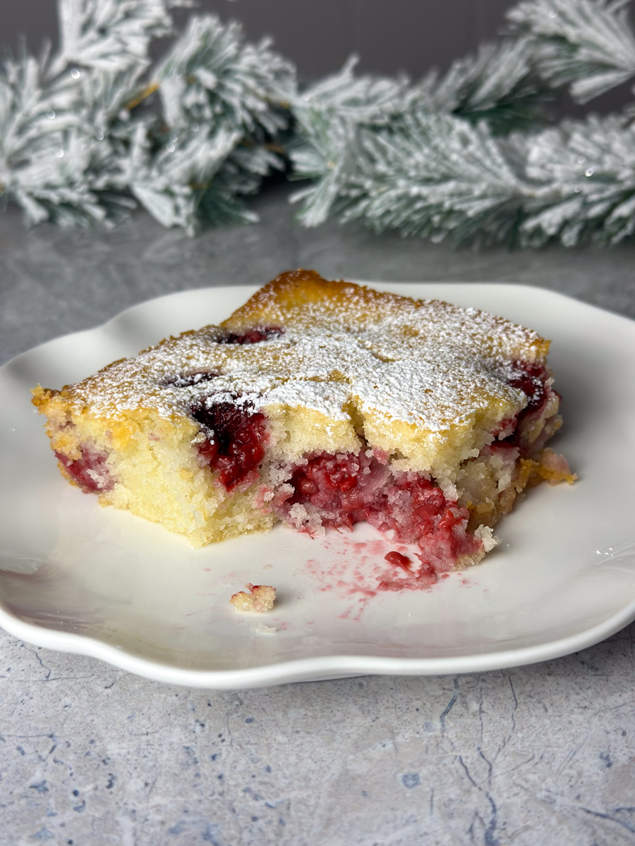 raspberry sheet pan cake