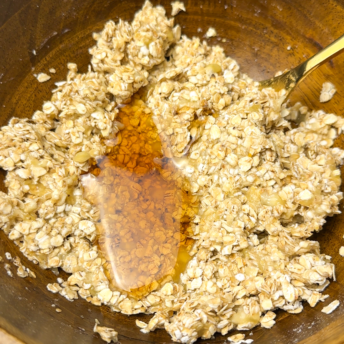 Mix in oats & Maple syrup!