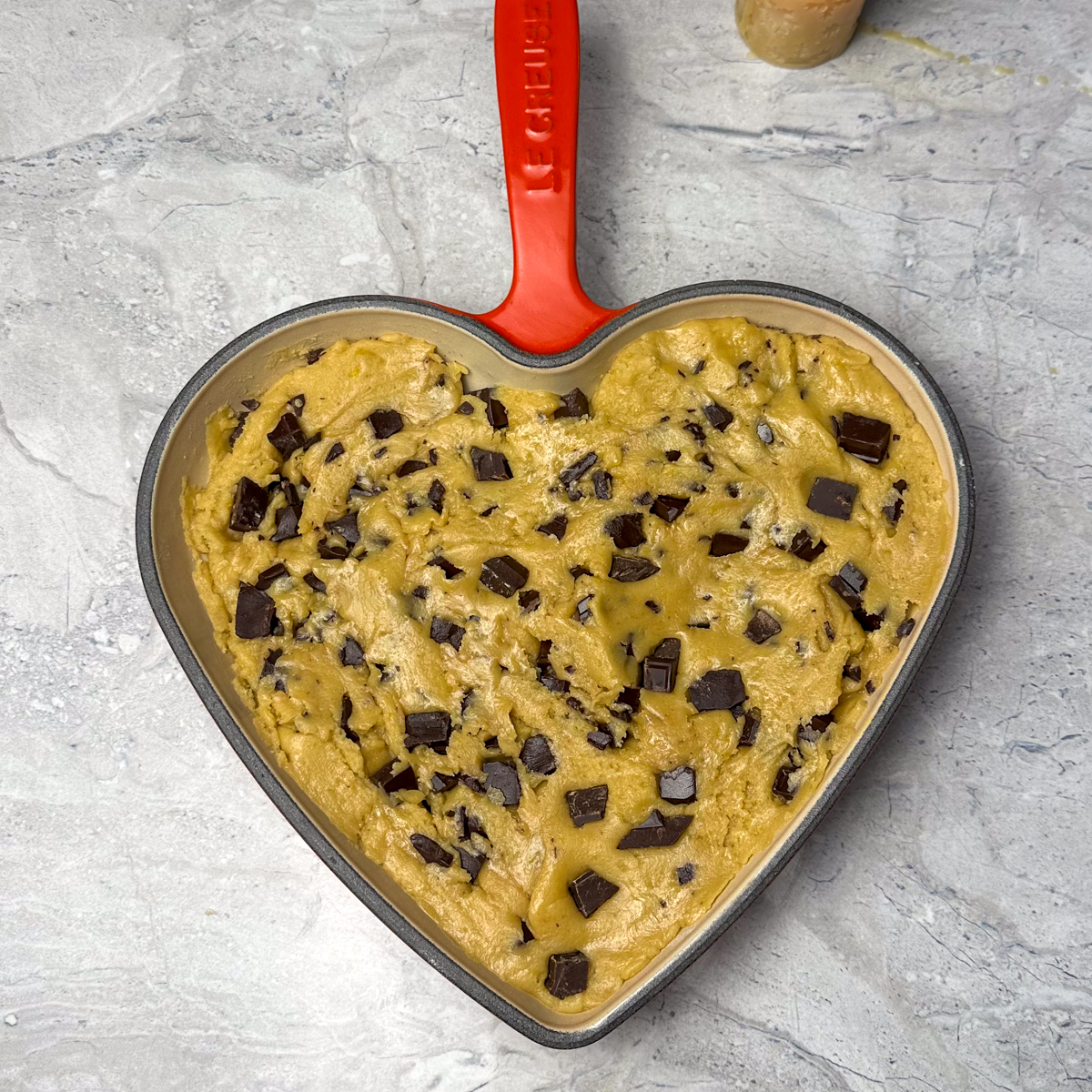 Add in the chocolate chunks & bake for 20 minutes!