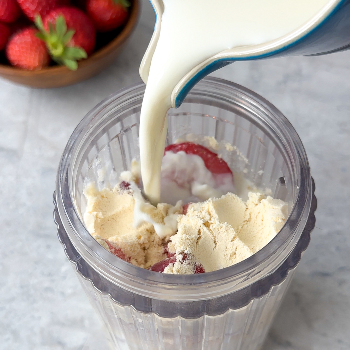 Make the strawberry banana smoothie!