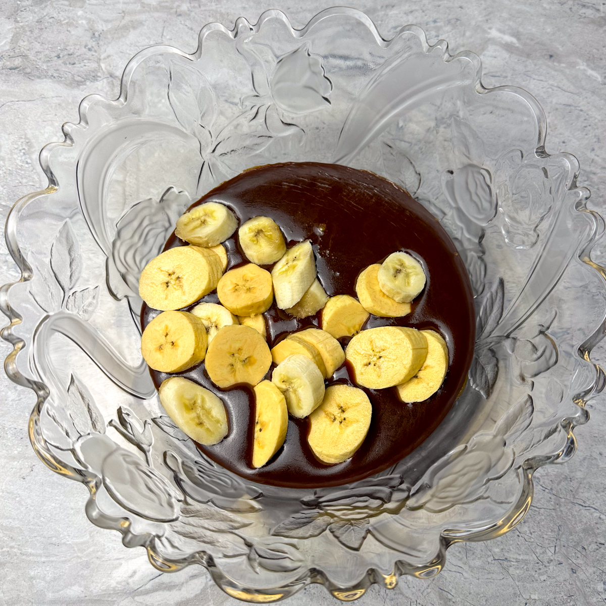 Let the caramel cool & blend in a ripe banana!