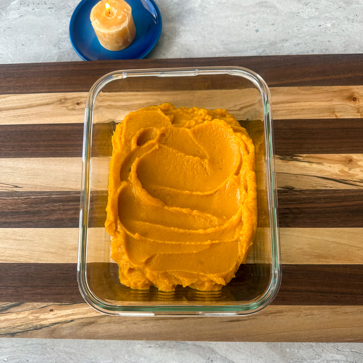 Make the sweet potato purée!