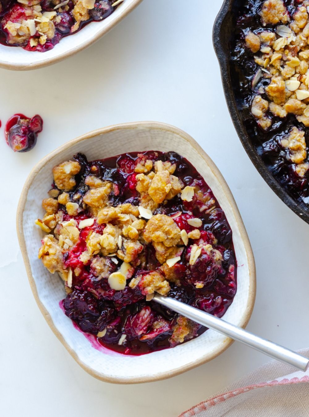 Mixed Berry Oat Almond Crisp
