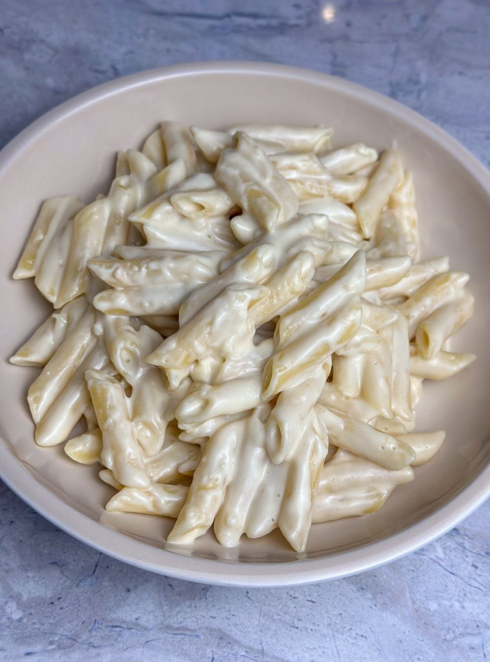 creamy garlic penne pasta