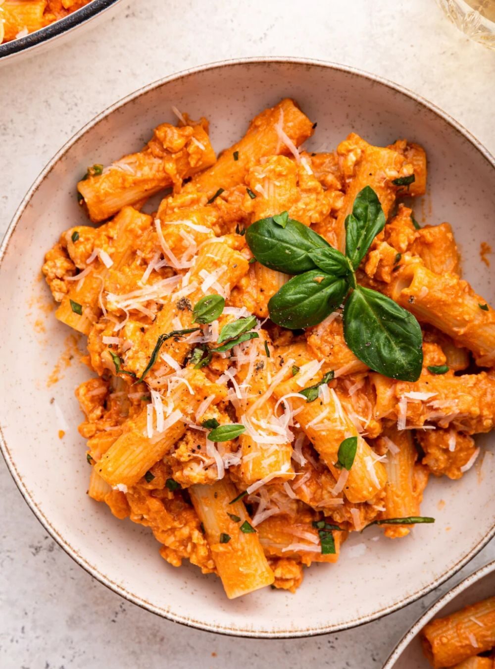 creamy cottage cheese pasta