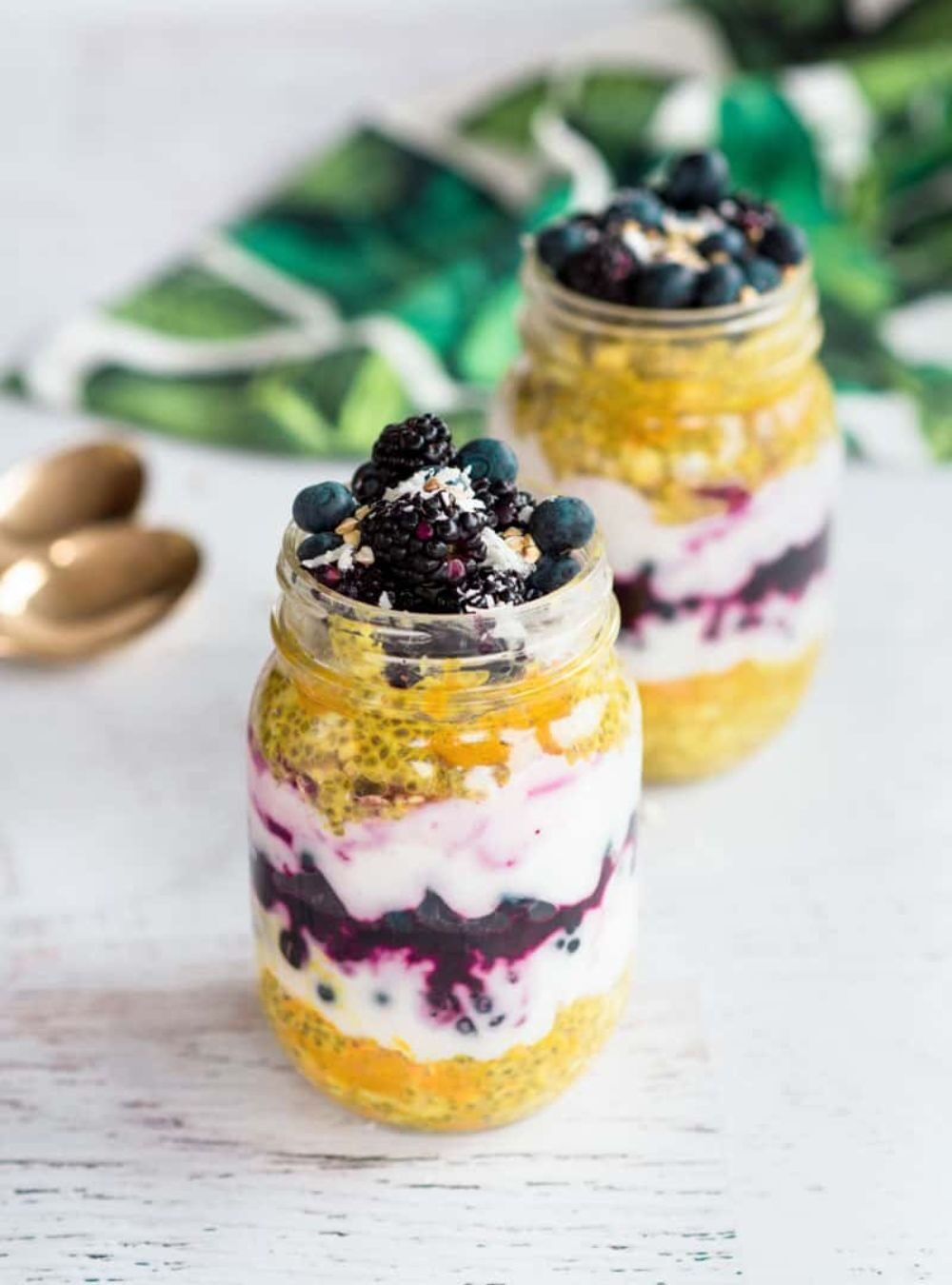 Tie-Dye Tropical Turmeric Chia Parfait