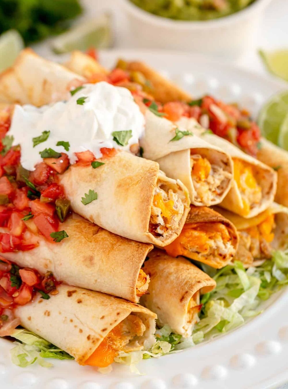 air fryer cream cheese chicken taquitos