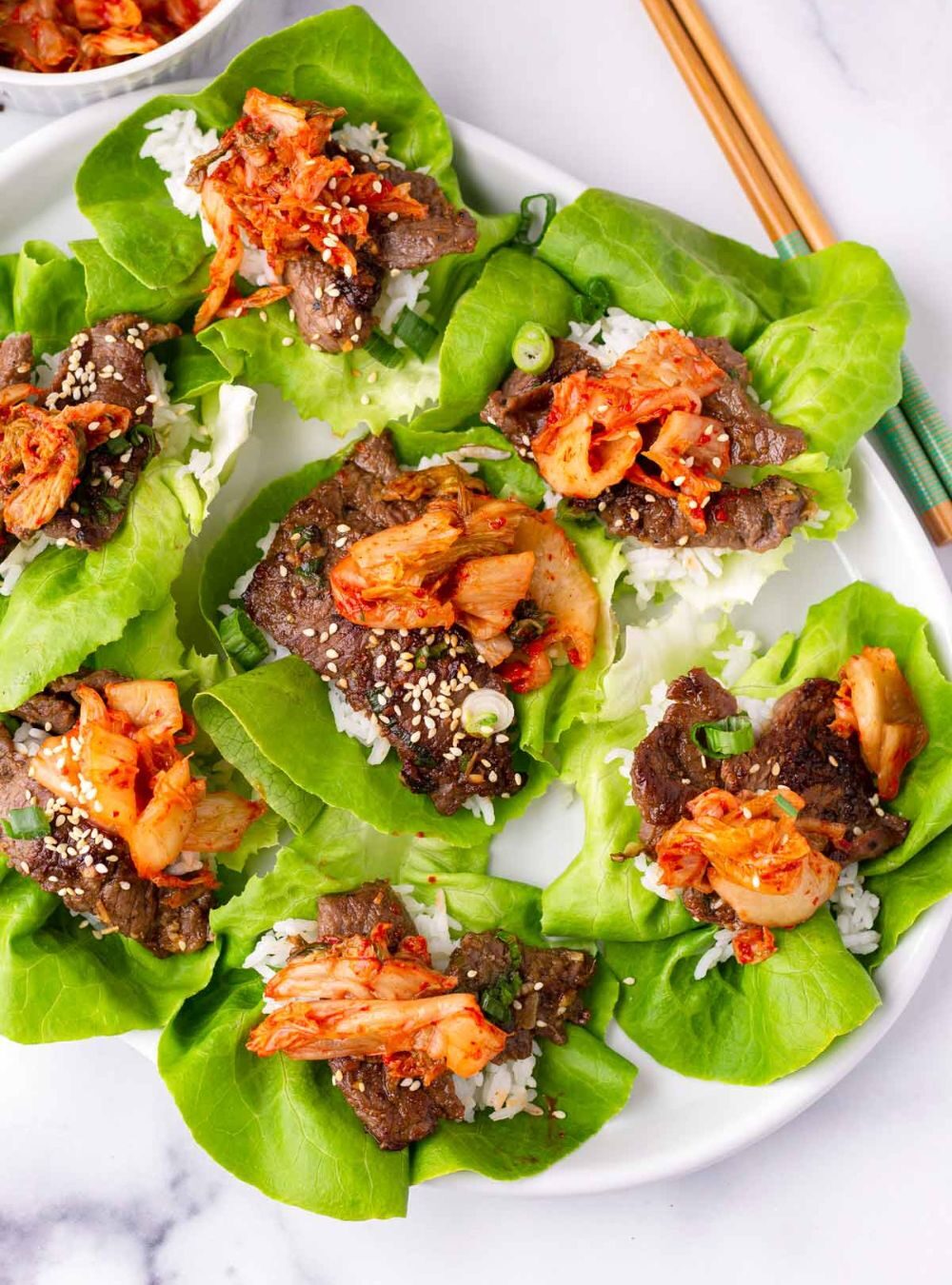 korean beef lettuce wraps