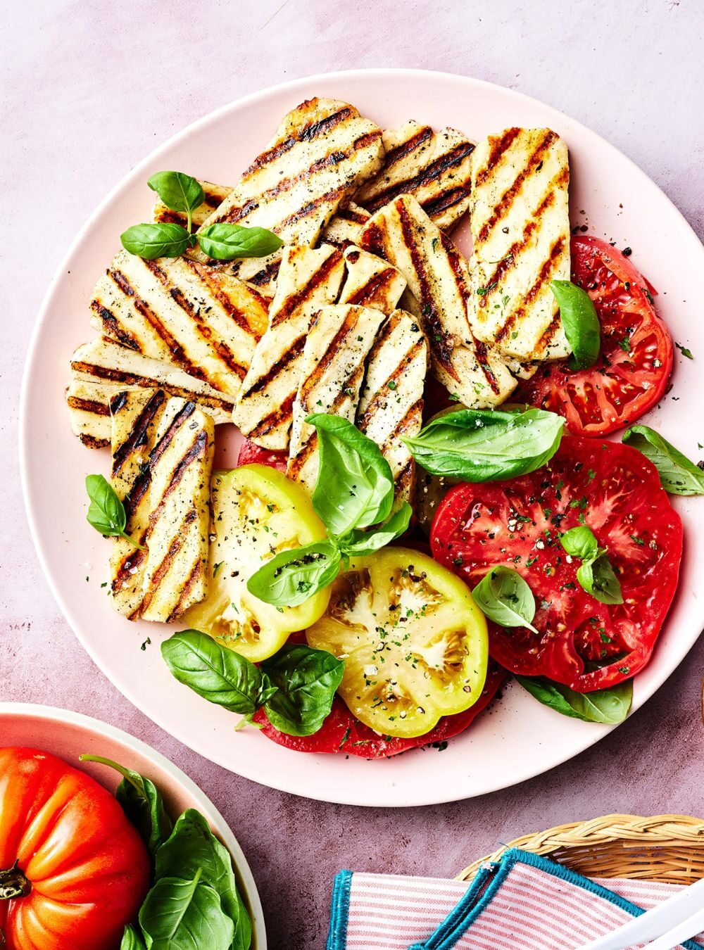 grilled halloumi cheese