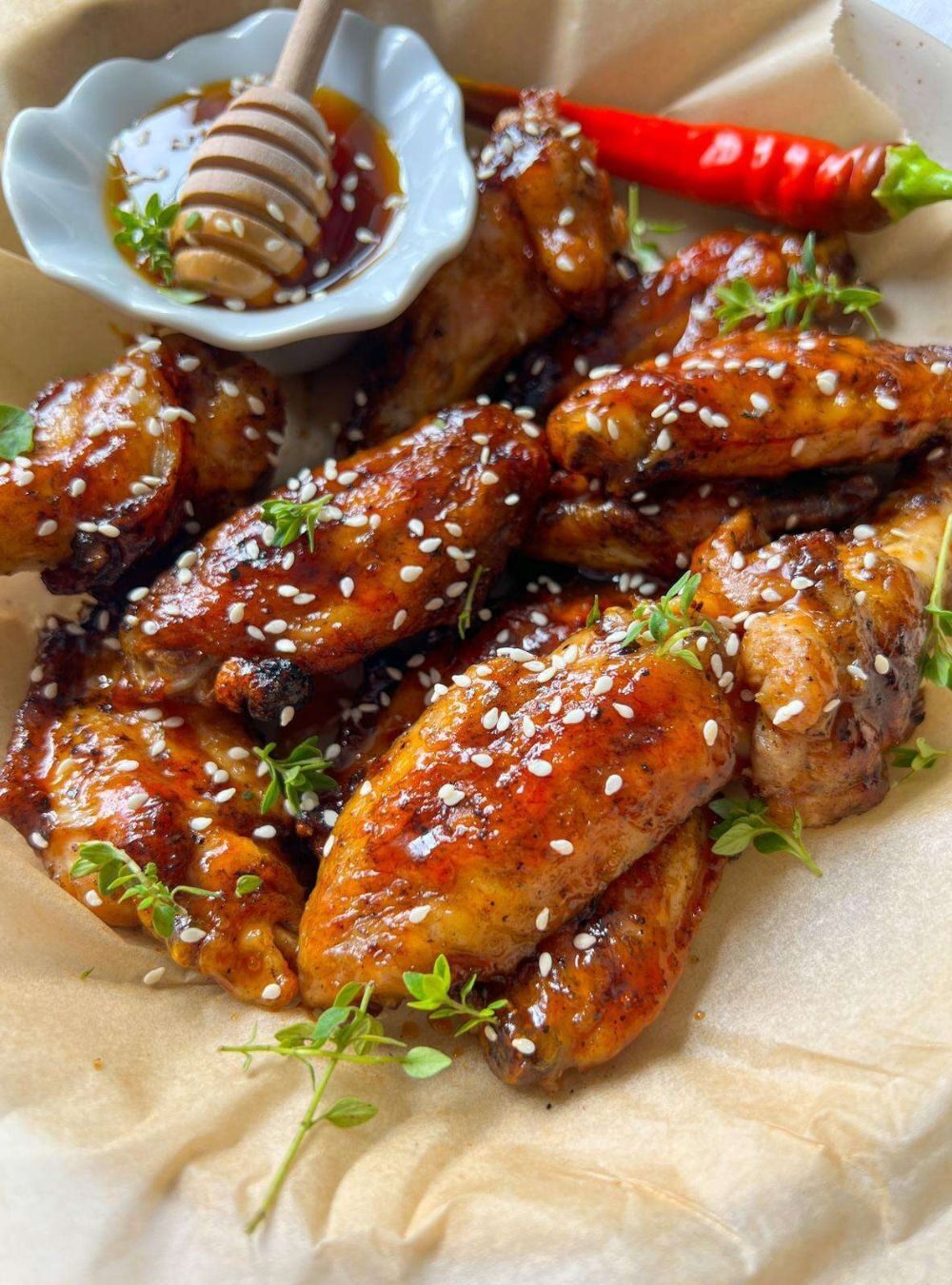 honey bbq chicken wings