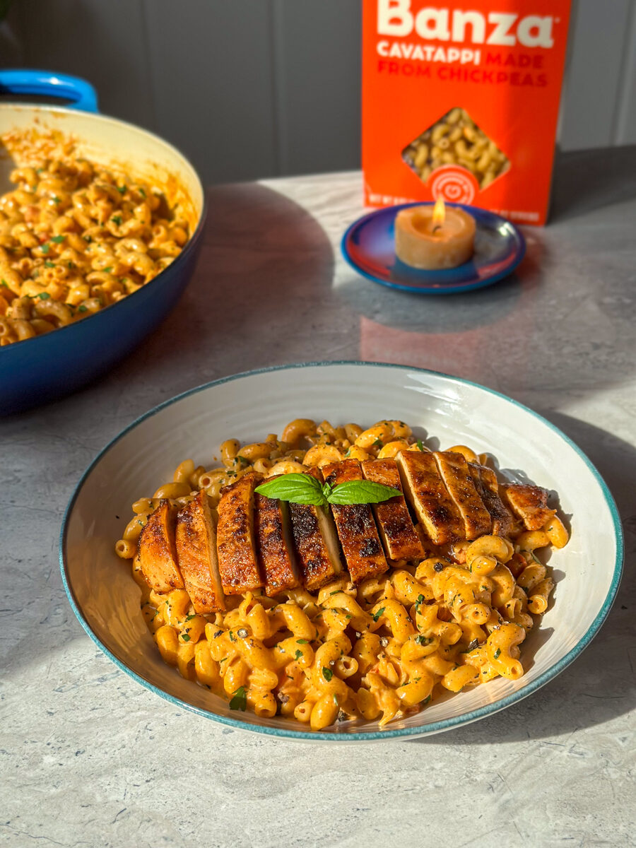 Creamy chicken and pasta