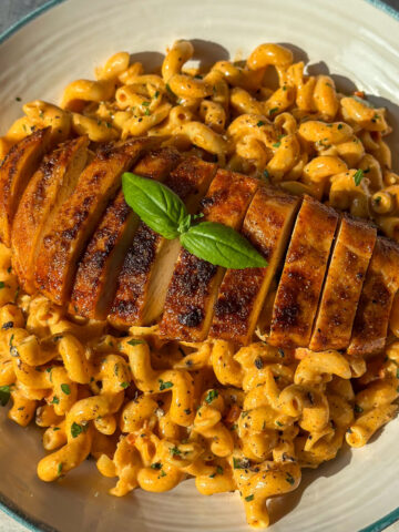Creamy chicken and pasta